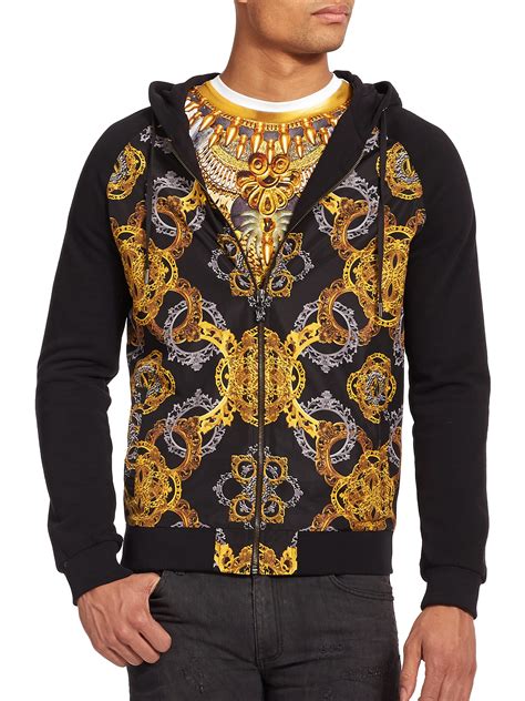 versace mens hoodie|versace jumper men's sale.